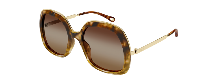 Chloé CH0327S-002 - Havane Temple Or...