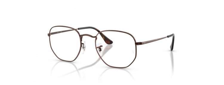 Ray-Ban RX6448 2511 Hexagonal - Brun...