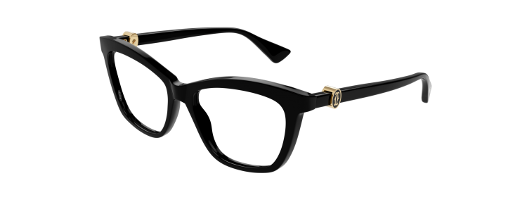 Cartier CT0526O-001 - Noir / Transparent