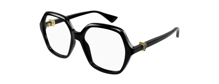 Cartier CT0492O-001 - Noir / Transparent