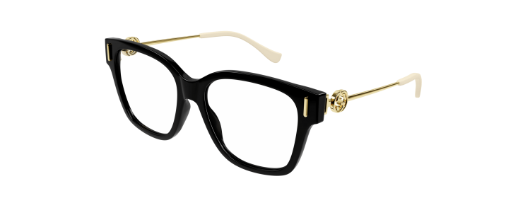 Gucci GG1204O-001 - Noir / Transparent