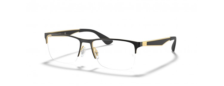 Ray-Ban RX6335 2890 - Noir sur or -...