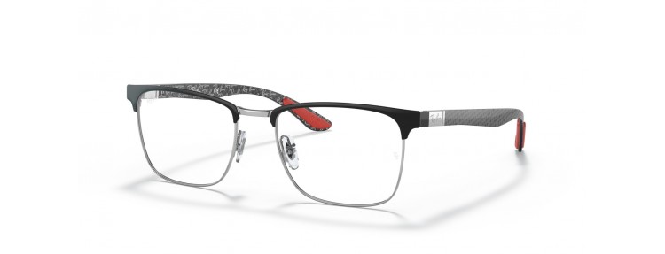 Ray-Ban RX8421 2861 - Noir sur argent...
