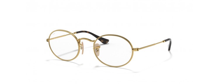 Ray-Ban RX3547V 2500 Oval - Doré...