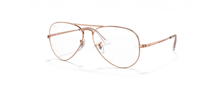 Ray-Ban RX6489 3094 Aviator - Or rose...