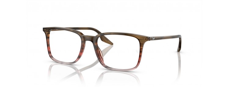 Ray-Ban RX5421 8251 - Rayé marron et...