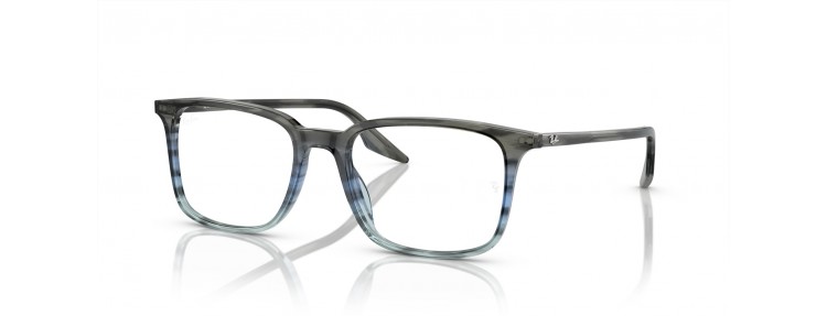 Ray-Ban RX5421 8254 - Rayé gris et...