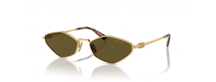 Miu Miu MU 56ZS 5AK09Z - Or / Marron...