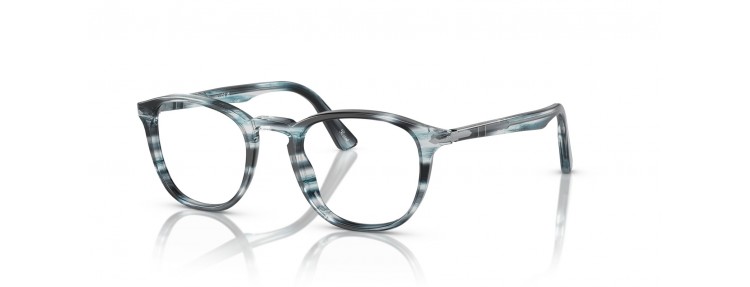 Persol PO3143V 1051 - Rayé gris - 49 mm