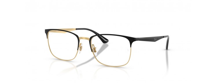 Ray-Ban RX6421 2890 - Noir et or - 52...