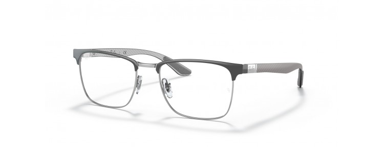 Ray-Ban RX8421 3125 - Gris sur argent...