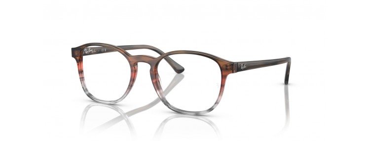 Ray-Ban RX5417 8251 - Rayé marron et...