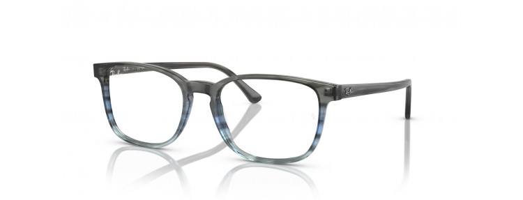 Ray-Ban RX5418 8254 - Rayé gris et...